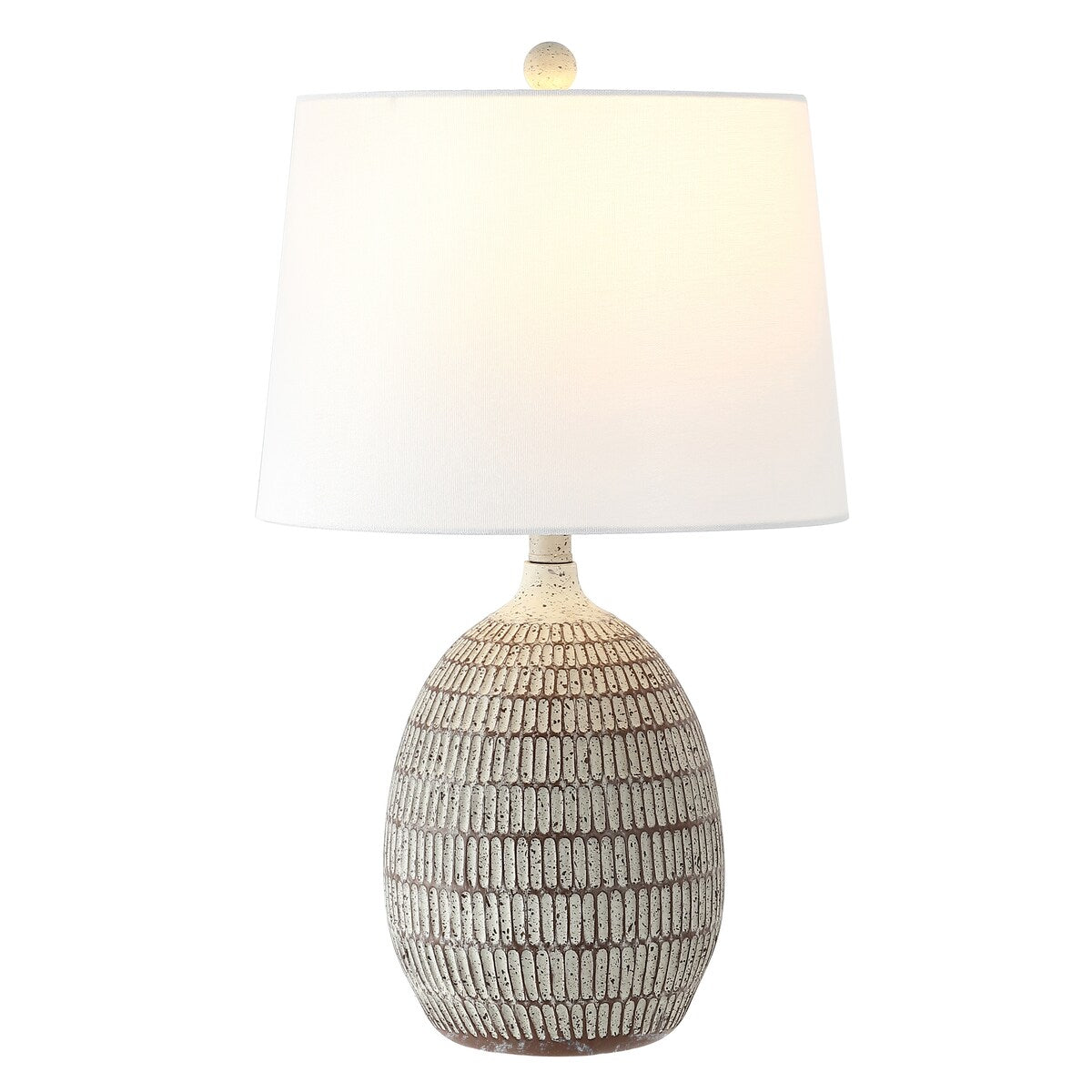 SAFAVIEH Lighting Valdi 24" Table Lamp - 14" W x 14" D x 24" H - 14Wx14Dx24H