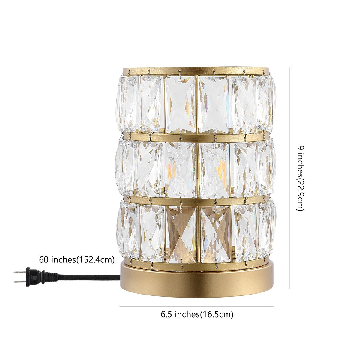 SAFAVIEH Lighting Veerle 9-inch Acrylic Table Lamp - 7" W x 7" D x 9" H - 7Wx7Dx9H