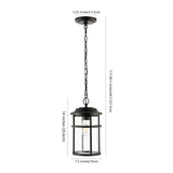 SAFAVIEH Lighting Venerina Outdoor Pendant - 8" W x 8" D x 18-90" H - 8Wx8Dx90H