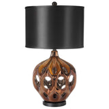 SAFAVIEH Lighting Vladilena 29-inch Copper Finish Table Lamp - 16"x16"x29" - 16Wx16Dx29H