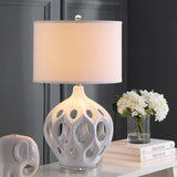 SAFAVIEH Lighting Vladilena 29-inch Copper Finish Table Lamp - 16"x16"x29" - 16Wx16Dx29H