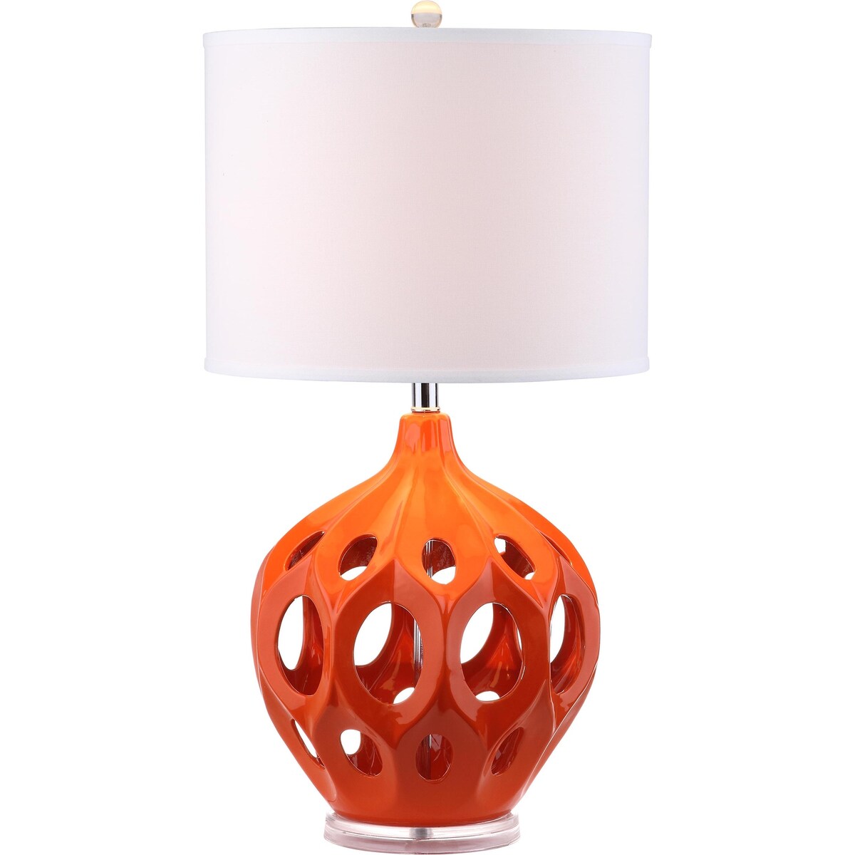 SAFAVIEH Lighting Vladilena 29-inch Copper Finish Table Lamp - 16"x16"x29" - 16Wx16Dx29H