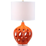 SAFAVIEH Lighting Vladilena 29-inch Copper Finish Table Lamp - 16"x16"x29" - 16Wx16Dx29H