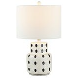 SAFAVIEH Lighting Vuokko 22-inch Polka Dot LED Table Lamp - 14" W x 14" L x 22.25" H - 14Wx14Dx22H