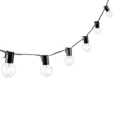 SAFAVIEH Lighting Wakako 10 Ft LED Outdoor String Lights - Black - 120Wx2Dx3H