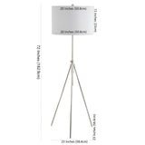 SAFAVIEH Lighting Wava 72-inch Adjustable Floor Lamp - 23" x 23" x 50-72" - 23Wx23Dx72H