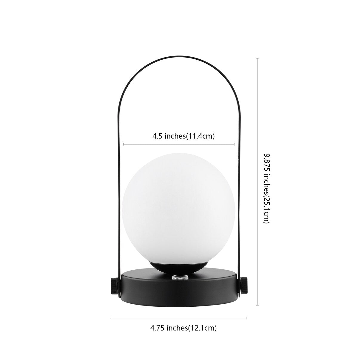 SAFAVIEH Lighting Wenke Rechargeable LED Table - 5" W x 5" D x 10" H - 5Wx5Dx10H