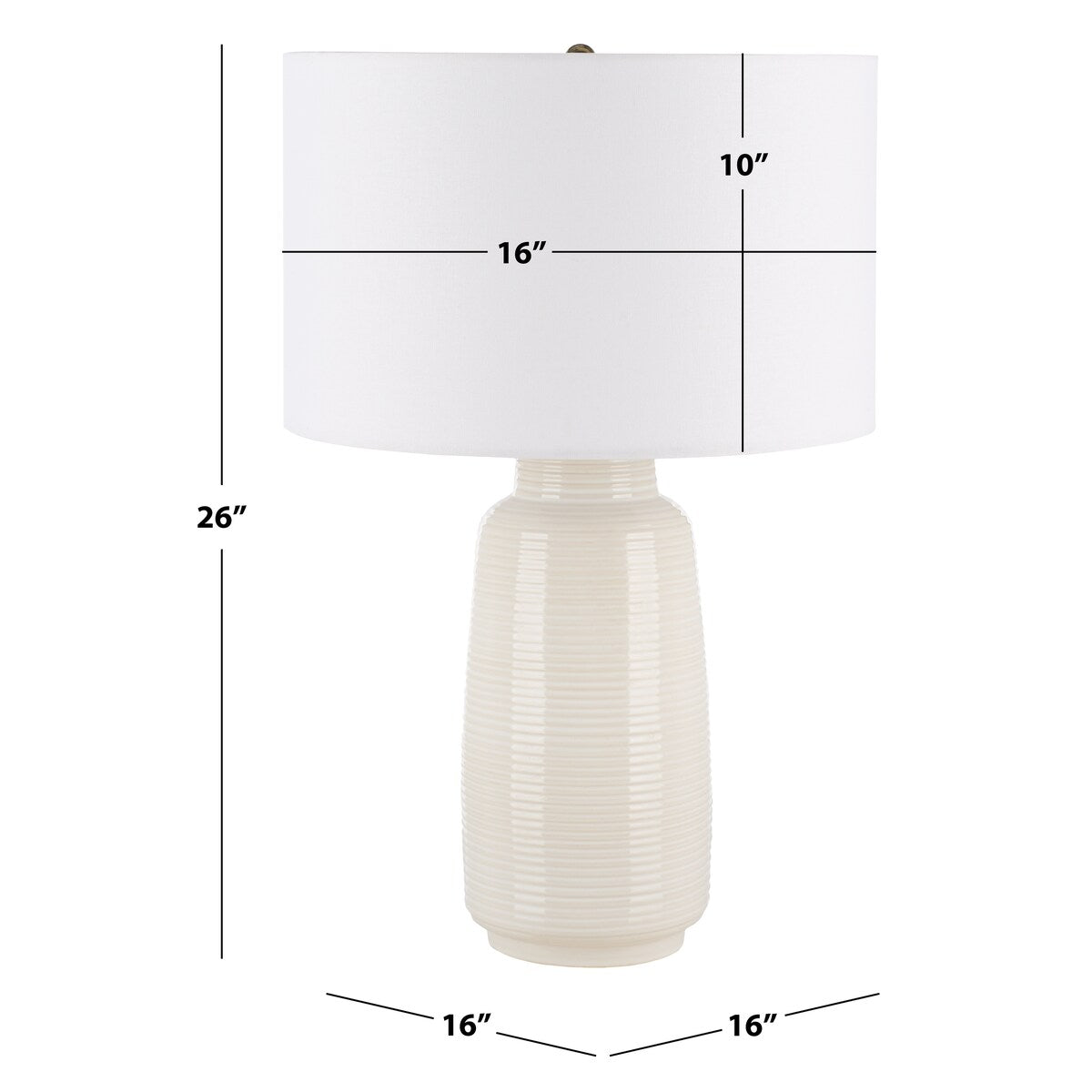 SAFAVIEH Lighting Wieneke 26-inch Table Lamp - 16 In. W x 16 In. D x 26 In. H - 16Wx16Dx26H