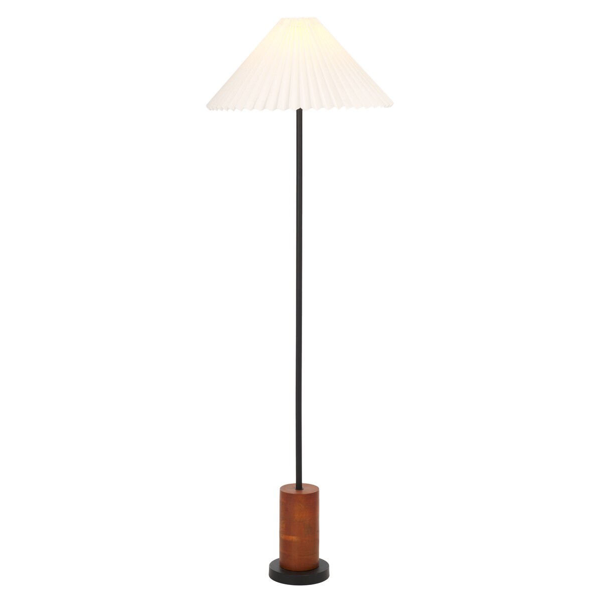 SAFAVIEH Lighting Willa 55-inch Floor Lamp - Walnut/Black - 19Wx19Dx55H