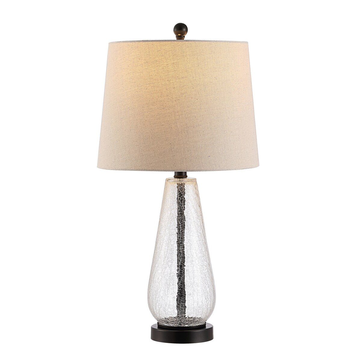 SAFAVIEH Lighting Ysaline 25.5-inch Glass Table Lamp - 13" x 13" x 25.5" - 13Wx13Dx26H