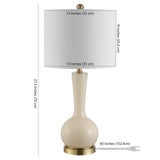 SAFAVIEH Lighting Yulia 27-inch Glass Table Lamp - 13" x 13" x 27" - 13Wx13Dx28H