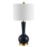 SAFAVIEH Lighting Yulia 27-inch Glass Table Lamp - 13" x 13" x 27" - 13Wx13Dx28H