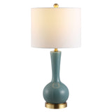 SAFAVIEH Lighting Yulia 27-inch Glass Table Lamp - 13" x 13" x 27" - 13Wx13Dx28H