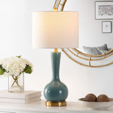 SAFAVIEH Lighting Yulia 27-inch Glass Table Lamp - 13" x 13" x 27" - 13Wx13Dx28H