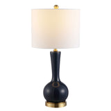 SAFAVIEH Lighting Yulia 27-inch Glass Table Lamp - 13" x 13" x 27" - 13Wx13Dx28H