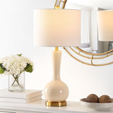 SAFAVIEH Lighting Yulia 27-inch Glass Table Lamp - 13" x 13" x 27" - 13Wx13Dx28H