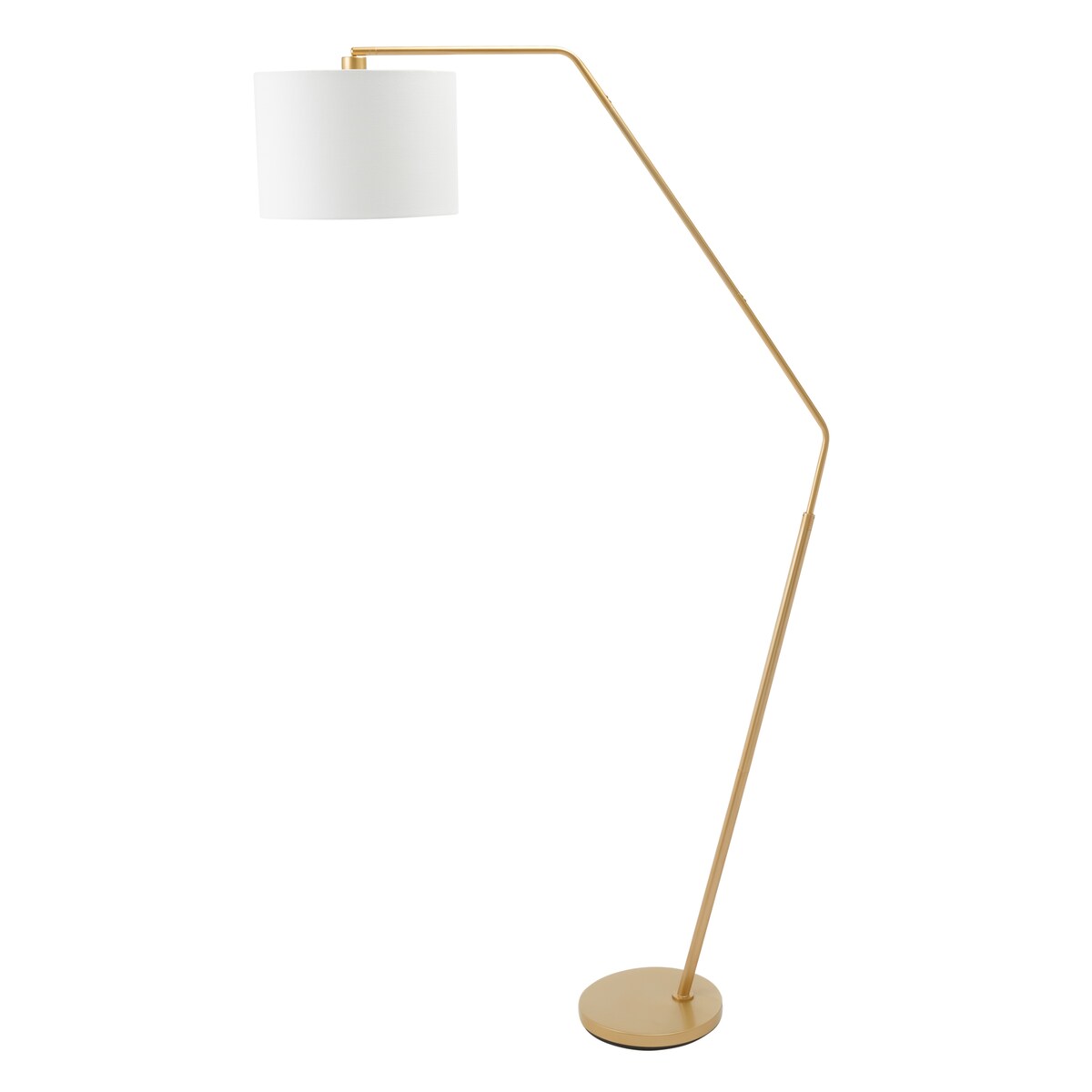 SAFAVIEH Lighting Yvette 76-inch Arched Floor Lamp - 14 In. W x 36 In. D x 76 In. H - Gold - 14Wx36Dx76H