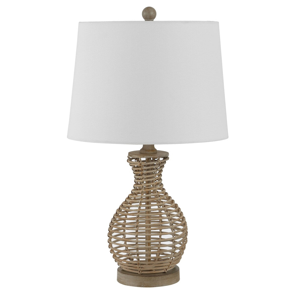 SAFAVIEH Lighting Zack 24-inch Seagrass Cage LED Table Lamp - 14" W x 14" L x 24" H - 14Wx14Dx24H