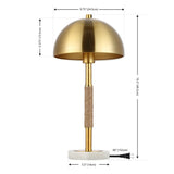 SAFAVIEH Lighting Zahide Modern 20-inch Table Lamp - 10 In. W x 10 In. D x 20 In. H - 10Wx10Dx20H