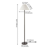 SAFAVIEH Lighting Zaire 65-inch Floor Lamp - Black - 18Wx18Dx65H