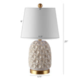 SAFAVIEH Lighting Zanica 21-inch LED Table Lamp - 11.5" W x 11.5" L x 21" H - 12Wx12Dx21H