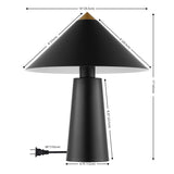 SAFAVIEH Lighting Ziyba 17" Modern & Contemporary Table Lamp - 14" W x 14" D x 17" H - 14Wx14Dx17H