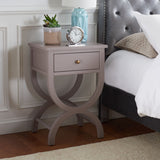 SAFAVIEH Liller 1-Drawer Accent Table Nightstand (Fully Assembled) - 18" W x 15" D x 27" H - 18Wx15Dx27H