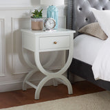 SAFAVIEH Liller 1-Drawer Accent Table Nightstand (Fully Assembled) - 18" W x 15" D x 27" H - 18Wx15Dx27H