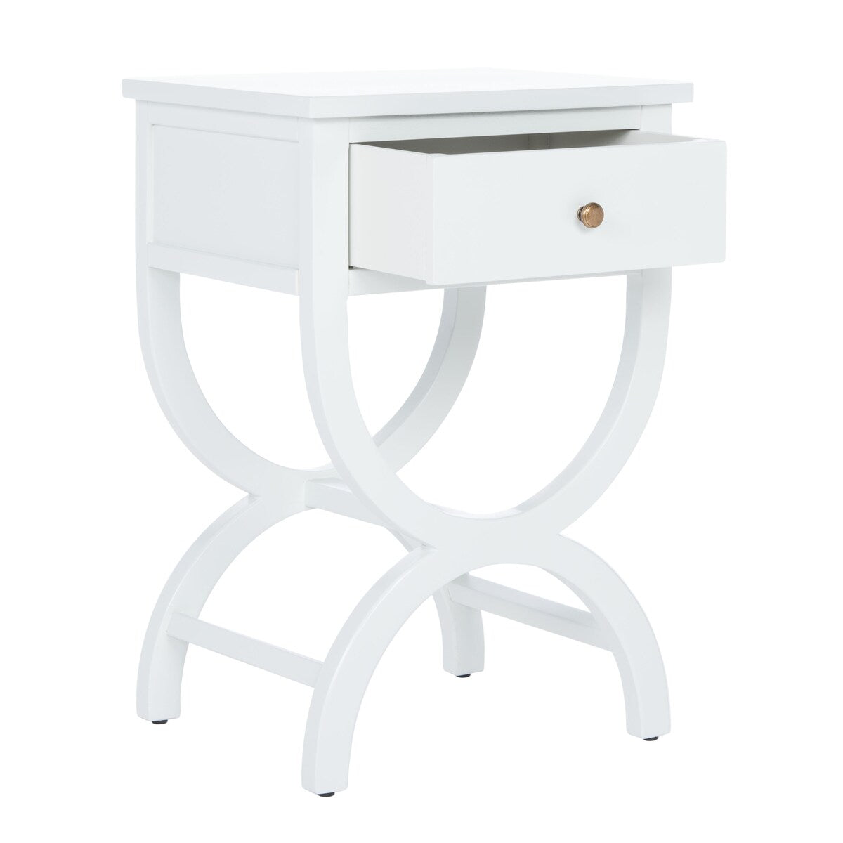 SAFAVIEH Liller 1-Drawer Accent Table Nightstand (Fully Assembled) - 18" W x 15" D x 27" H - 18Wx15Dx27H