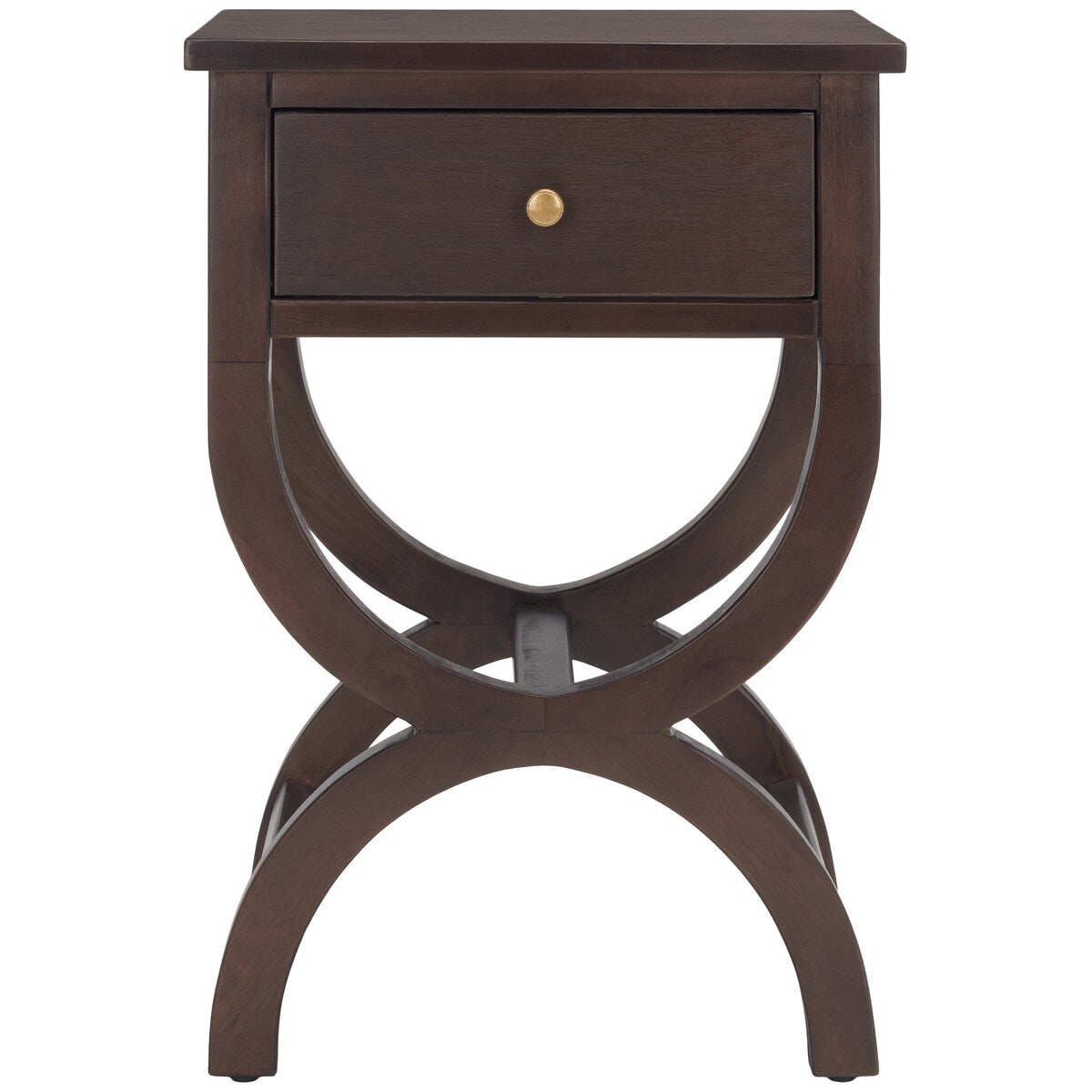 SAFAVIEH Liller 1-Drawer Accent Table Nightstand (Fully Assembled) - 18" W x 15" D x 27" H - 18Wx15Dx27H