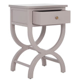 SAFAVIEH Liller 1-Drawer Accent Table Nightstand (Fully Assembled) - 18" W x 15" D x 27" H - 18Wx15Dx27H