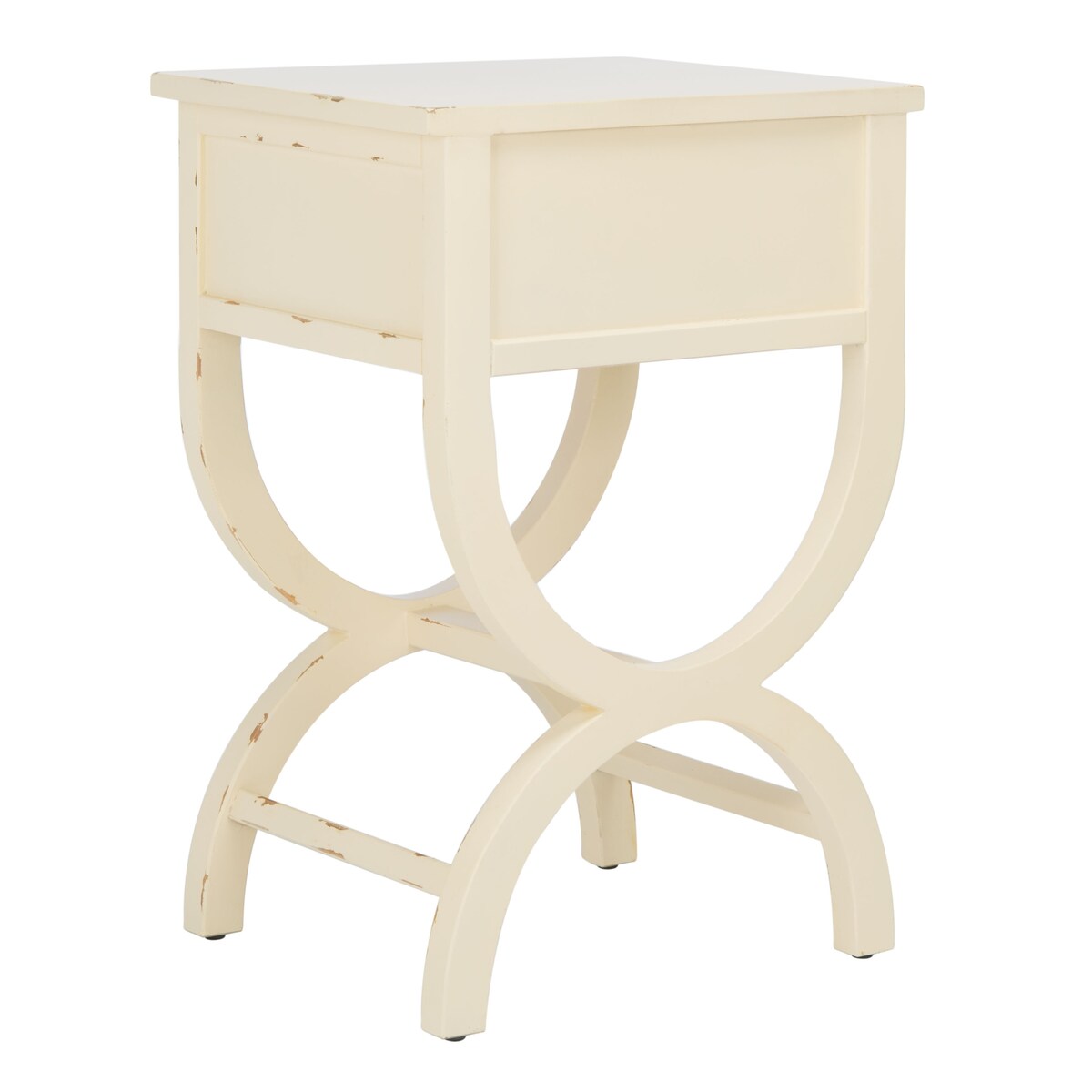 SAFAVIEH Liller 1-Drawer Accent Table Nightstand (Fully Assembled) - 18" W x 15" D x 27" H - 18Wx15Dx27H