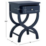 SAFAVIEH Liller 1-Drawer Accent Table Nightstand (Fully Assembled) - 18" W x 15" D x 27" H - 18Wx15Dx27H