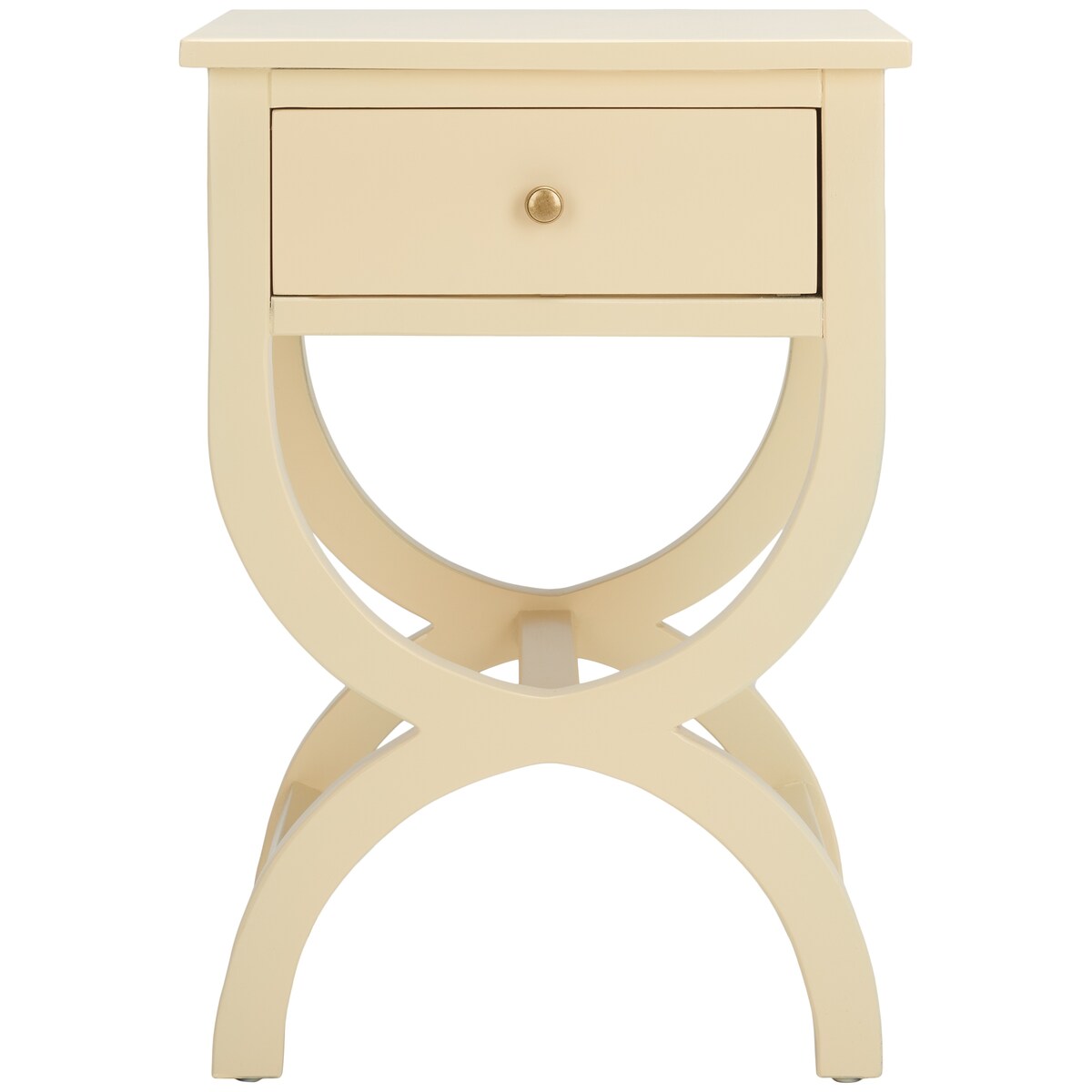 SAFAVIEH Liller 1-Drawer Accent Table Nightstand (Fully Assembled) - 18" W x 15" D x 27" H - 18Wx15Dx27H