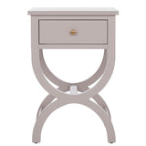 SAFAVIEH Liller 1-Drawer Accent Table Nightstand (Fully Assembled) - 18" W x 15" D x 27" H - 18Wx15Dx27H