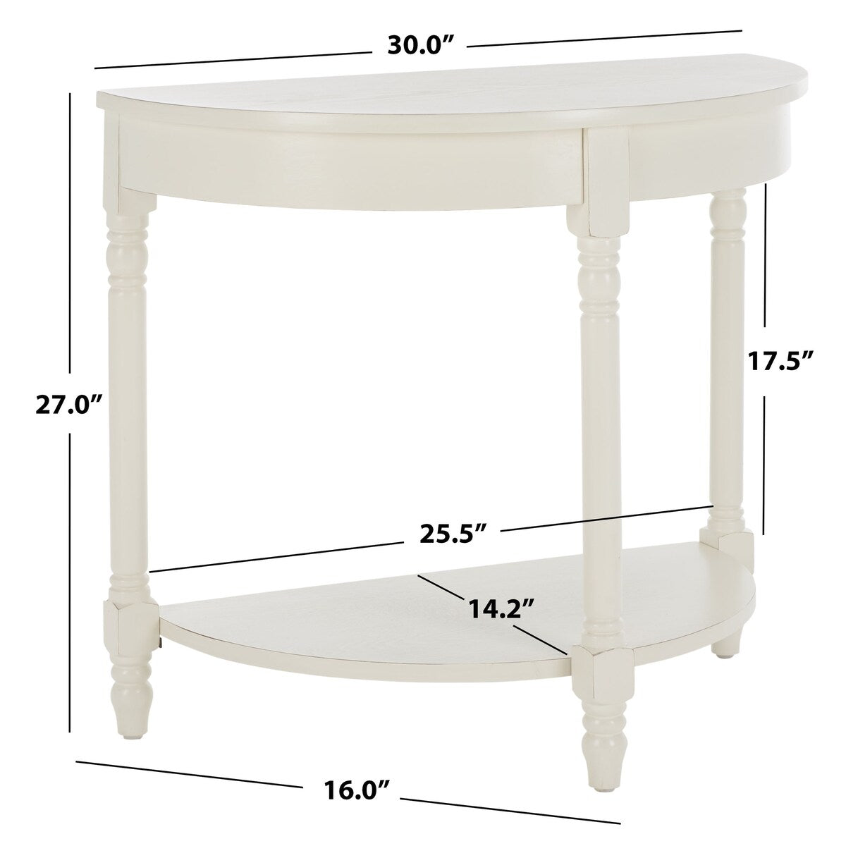 SAFAVIEH Lillis Console Table - 30" x 16" x 27" - 30Wx16Dx27H