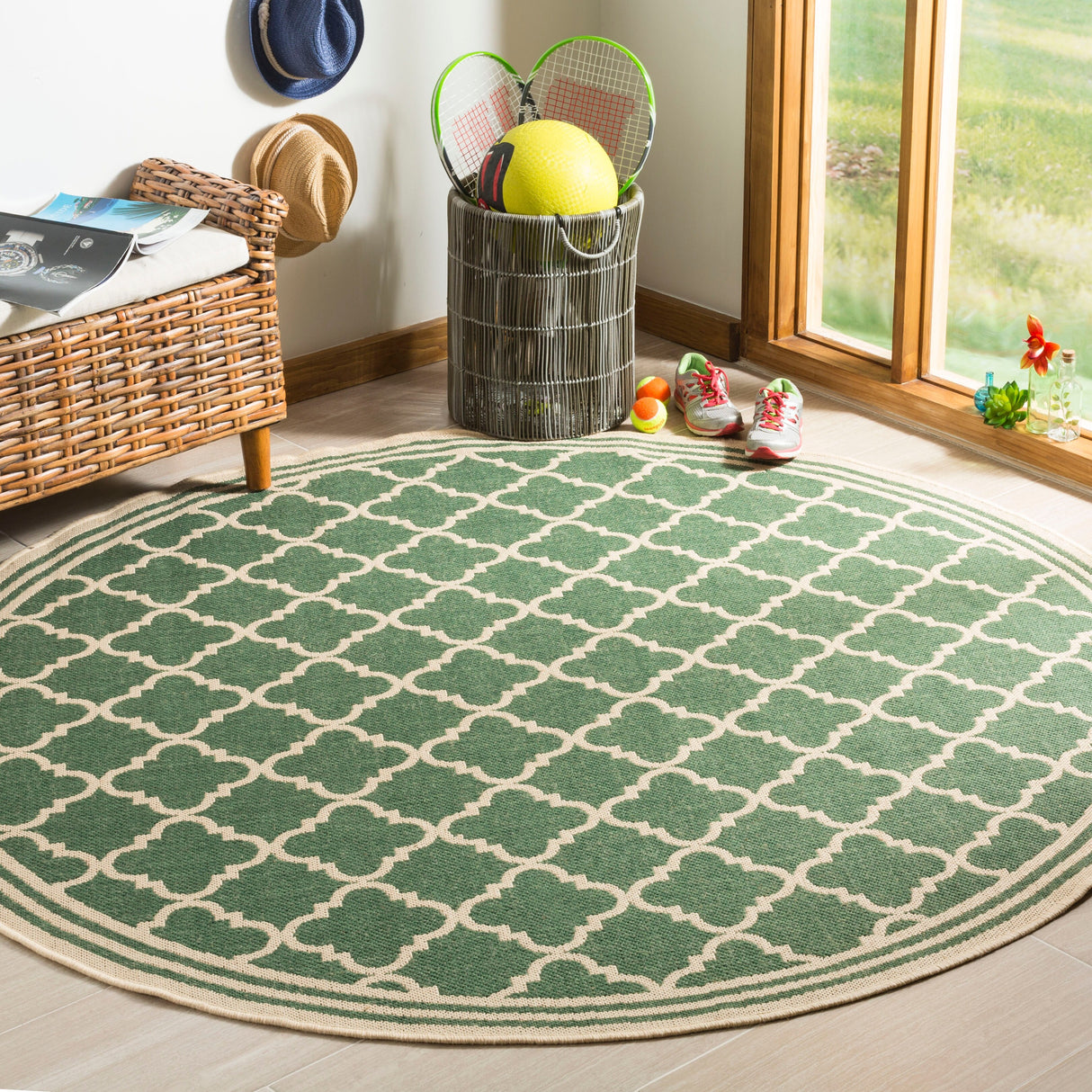 SAFAVIEH Linden Carolynn Indoor/ Outdoor Patio Backyard Rug