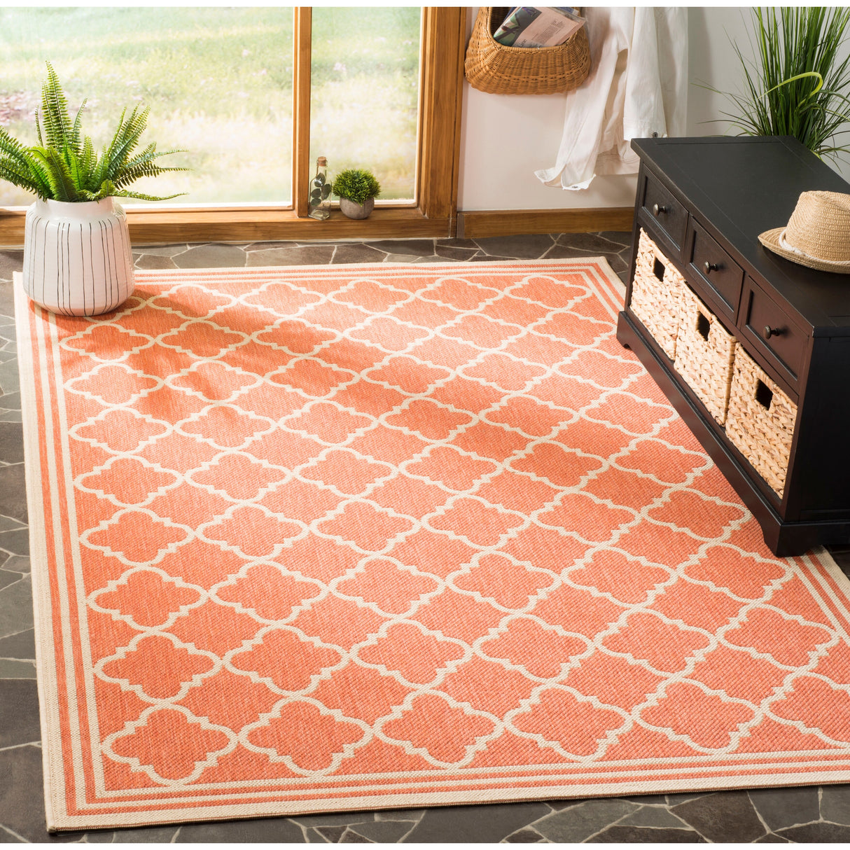 SAFAVIEH Linden Carolynn Indoor/ Outdoor Patio Backyard Rug