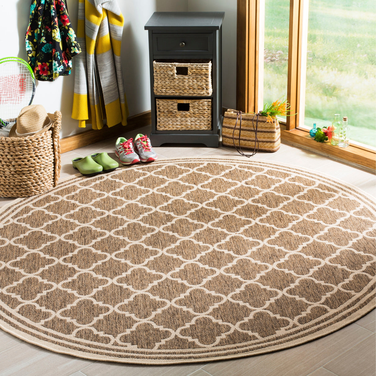 SAFAVIEH Linden Carolynn Indoor/ Outdoor Patio Backyard Rug