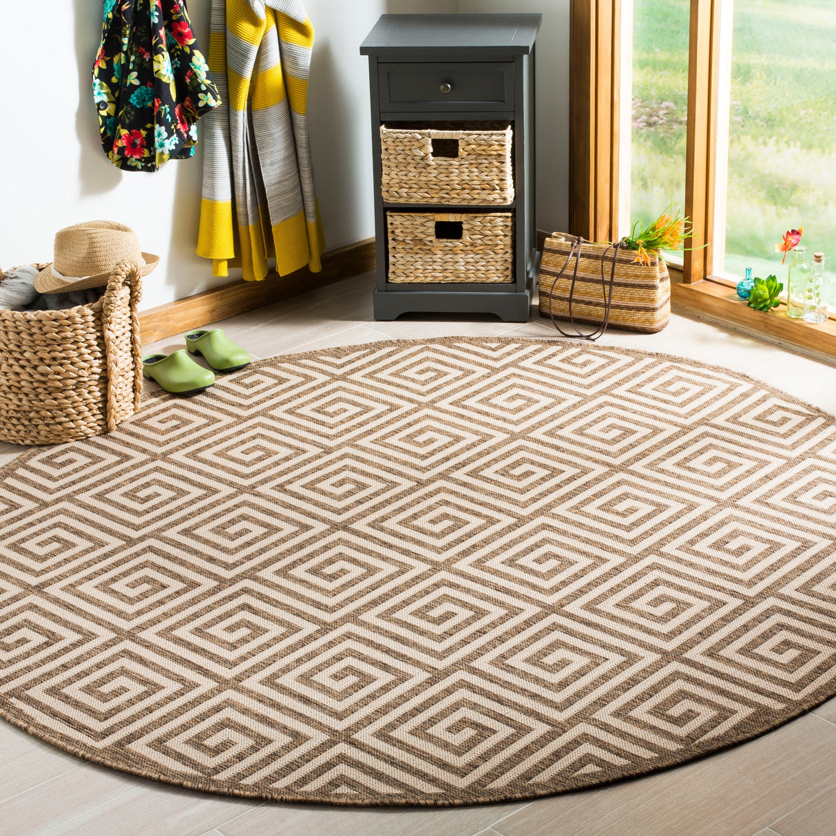 SAFAVIEH Linden Cathy Indoor/ Outdoor Waterproof Patio Backyard Rug