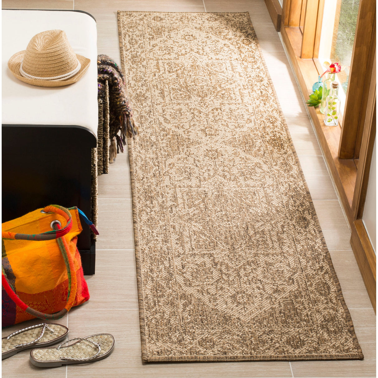 SAFAVIEH Linden Karol Indoor/ Outdoor Waterproof Patio Backyard Rug