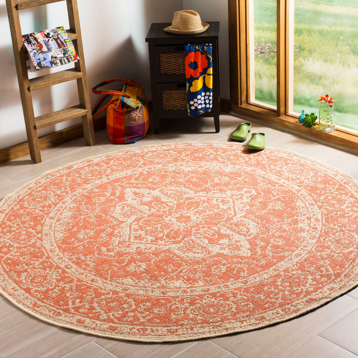 SAFAVIEH Linden Louann Indoor/ Outdoor Waterproof Patio Backyard Rug