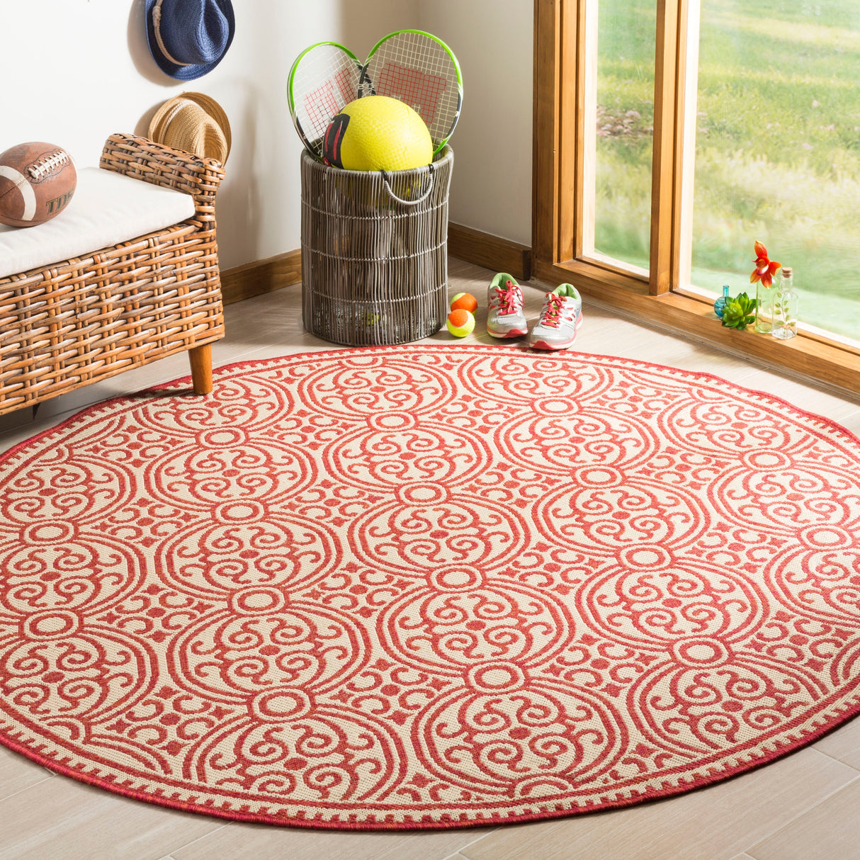 SAFAVIEH Linden Marylee Indoor/ Outdoor Waterproof Patio Backyard Rug