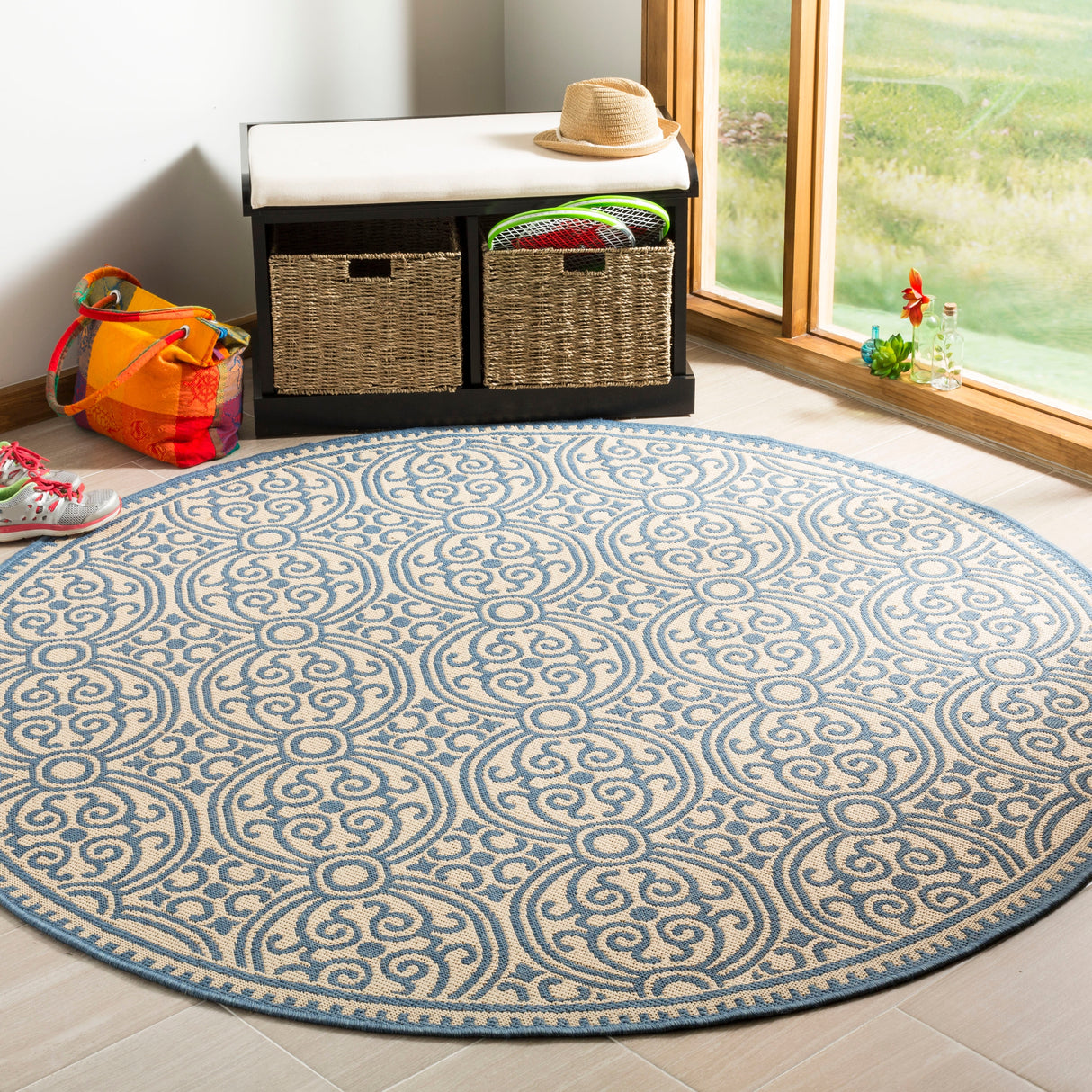 SAFAVIEH Linden Marylee Indoor/ Outdoor Waterproof Patio Backyard Rug