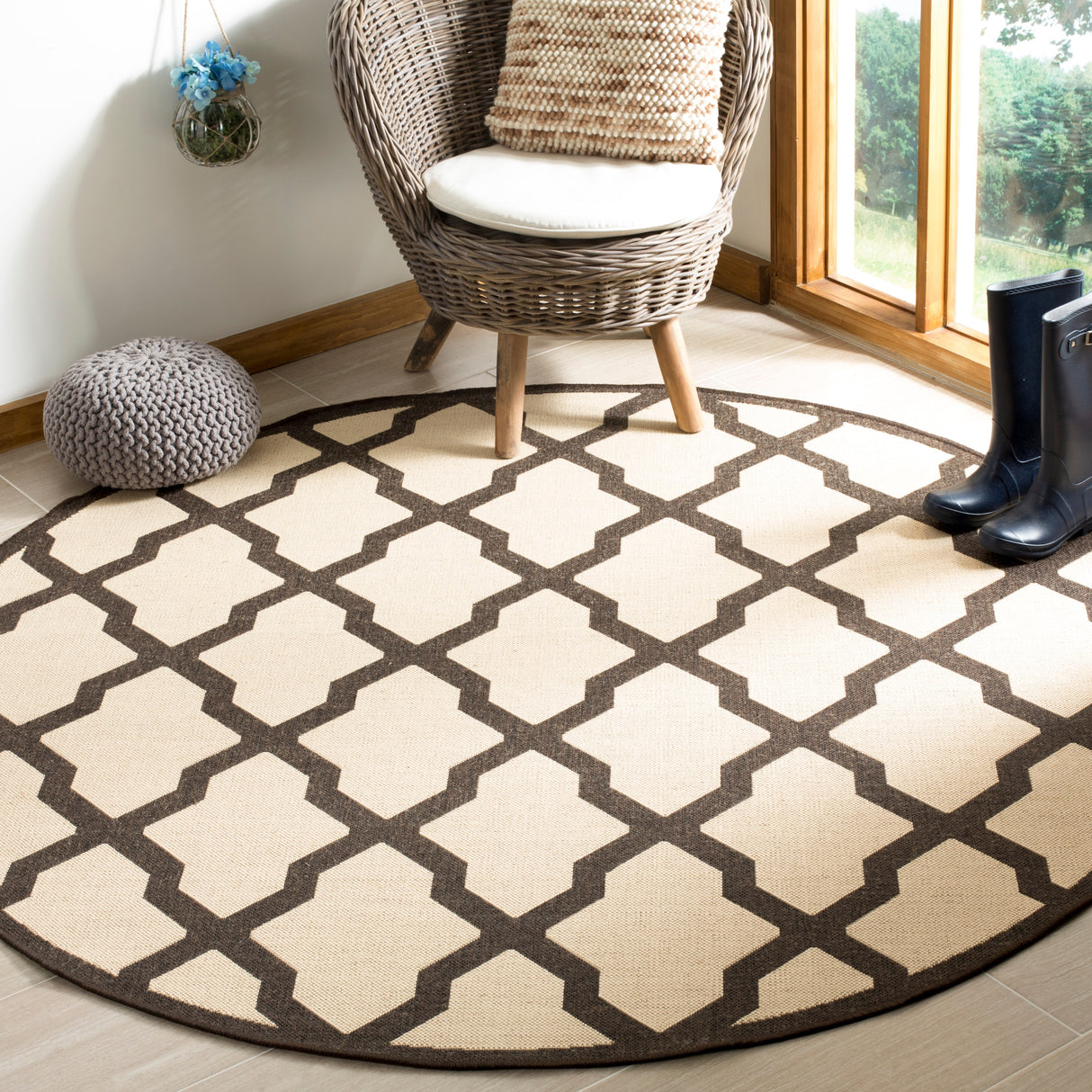 SAFAVIEH Linden Shirleyann Trellis Indoor/ Outdoor Patio Backyard Rug