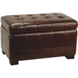 SAFAVIEH Lissa Storage Tufted Ottoman Bench