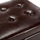 SAFAVIEH Lissa Storage Tufted Ottoman Bench