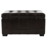 SAFAVIEH Lissa Storage Tufted Ottoman Bench