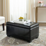 SAFAVIEH Lissa Storage Tufted Ottoman Bench