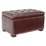 SAFAVIEH Lissa Storage Tufted Ottoman Bench